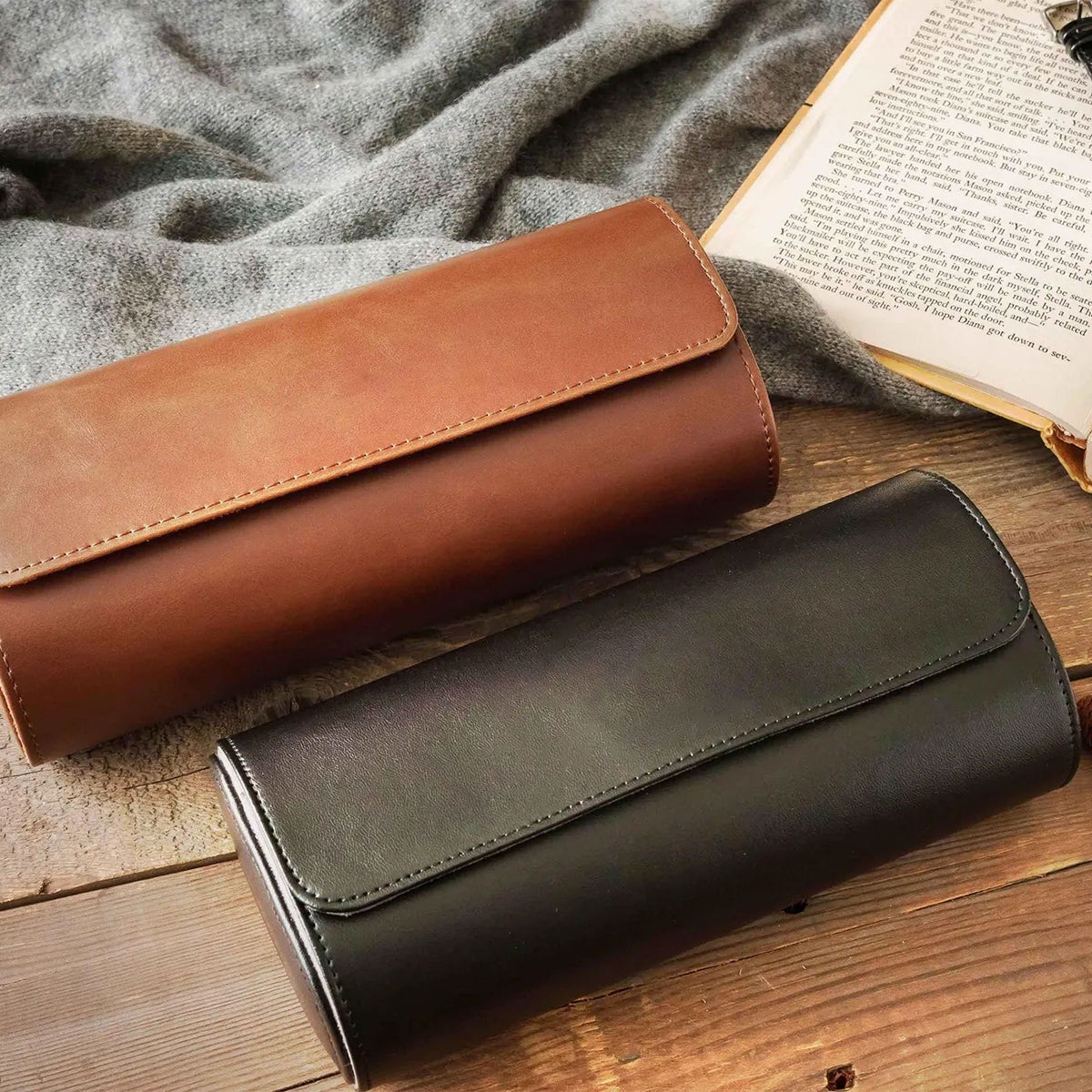 We Love You - Personalized Father Leather Watch Case