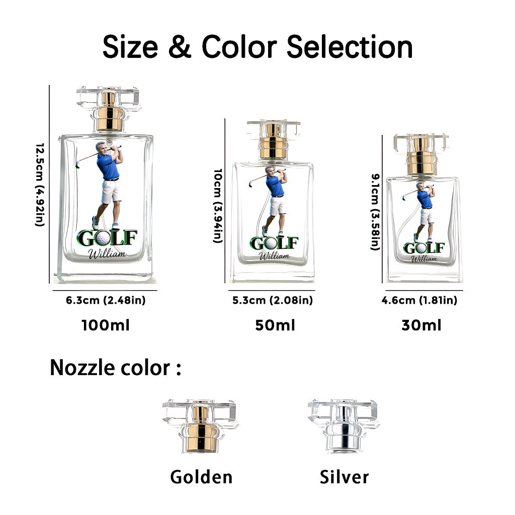 Luxury Gift For Man - Personalized Golf Refillable Perfume Bottle