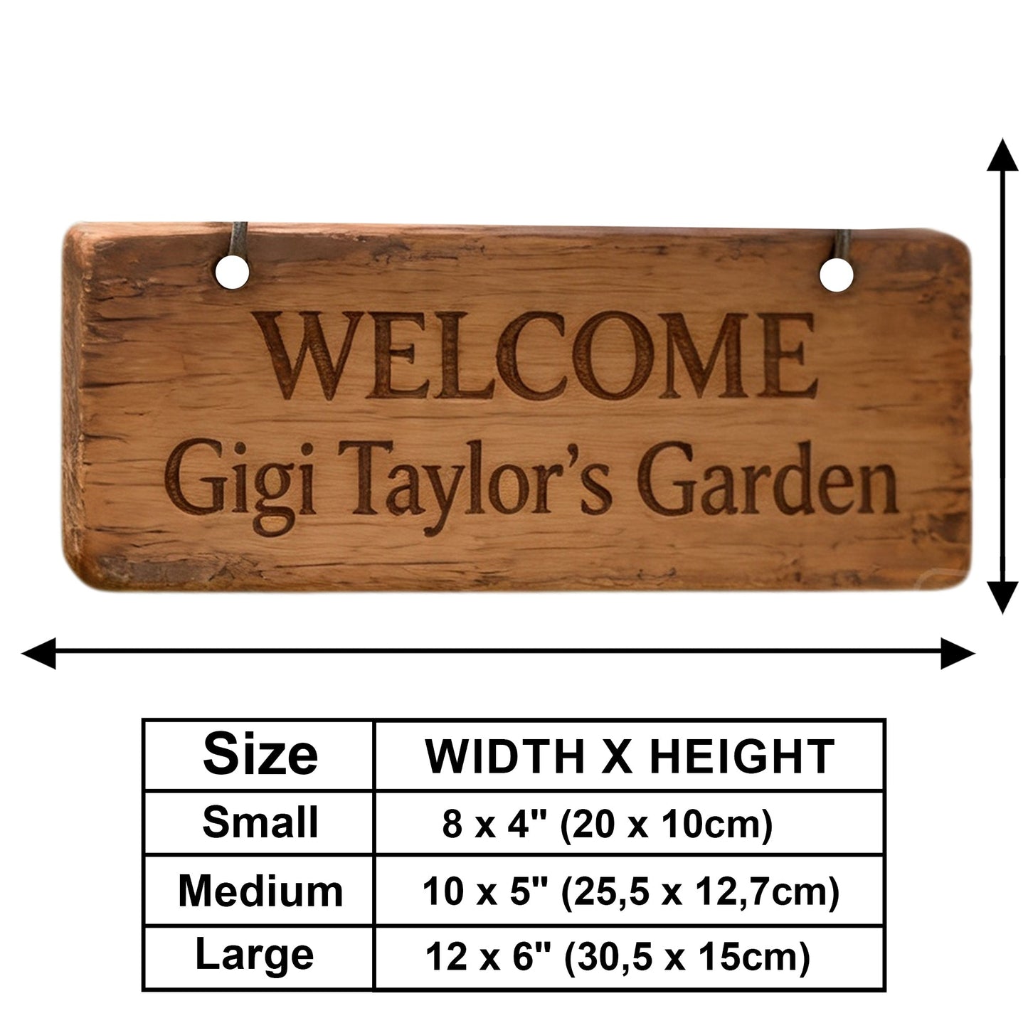 Miniature Green Glass House - Personalized Gardening Wooden Wall Mount Sign