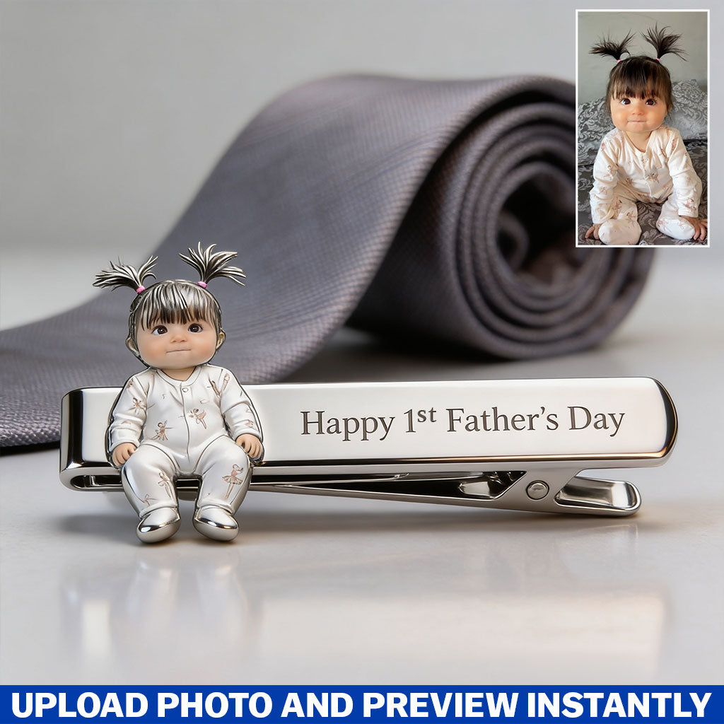 Perfect Father's Day Gift - Personalized Father Tie Clip
