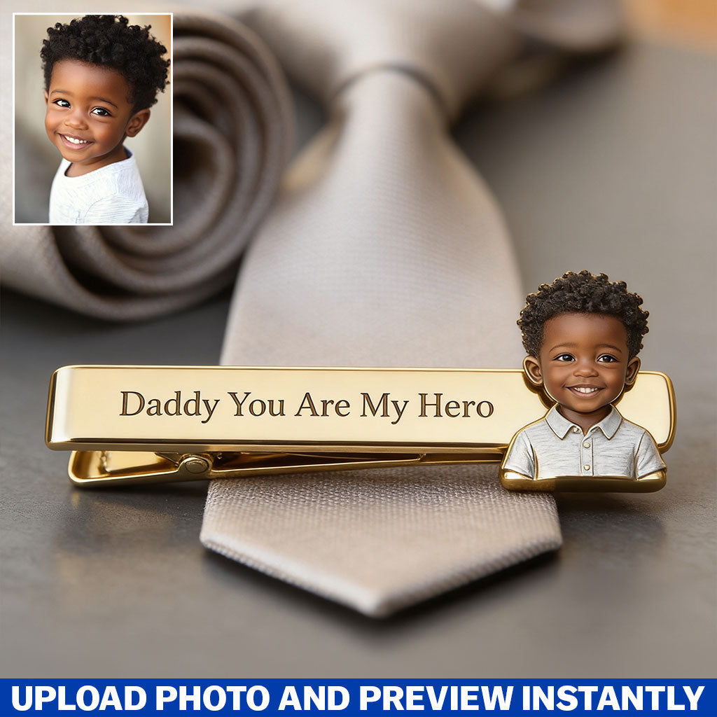 Perfect Father's Day Gift - Personalized Father Tie Clip