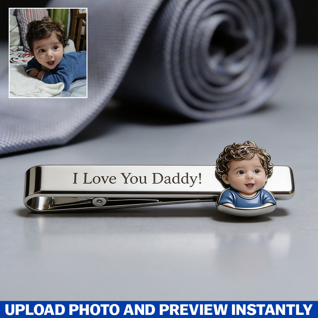Perfect Father's Day Gift - Personalized Father Tie Clip