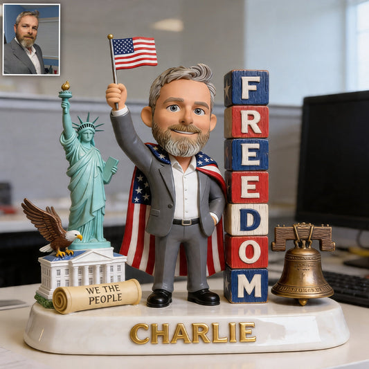 Patriotic Gift For Colleague - Personalized Colleague Custom Shaped Acrylic Plaque