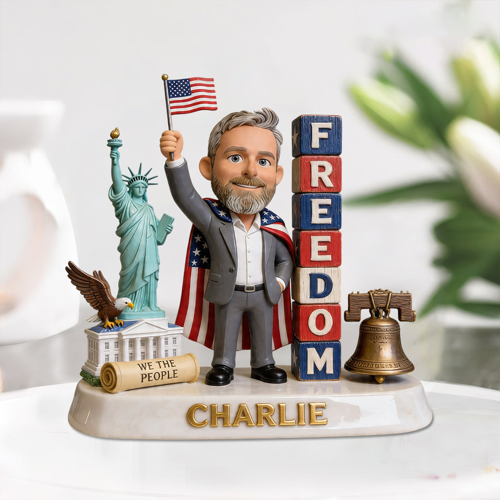 Patriotic Gift For Colleague - Personalized Colleague Custom Shaped Acrylic Plaque