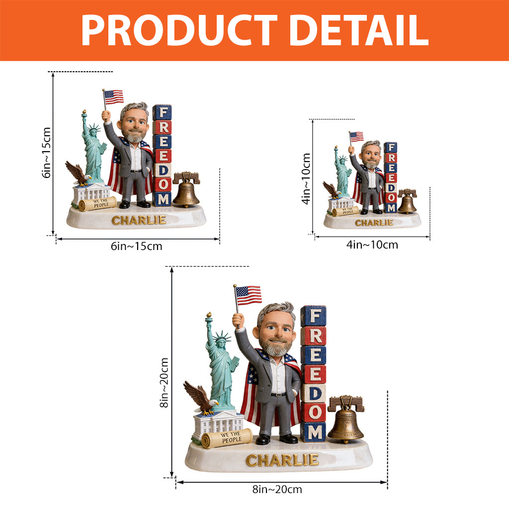 Patriotic Gift For Colleague - Personalized Colleague Custom Shaped Acrylic Plaque