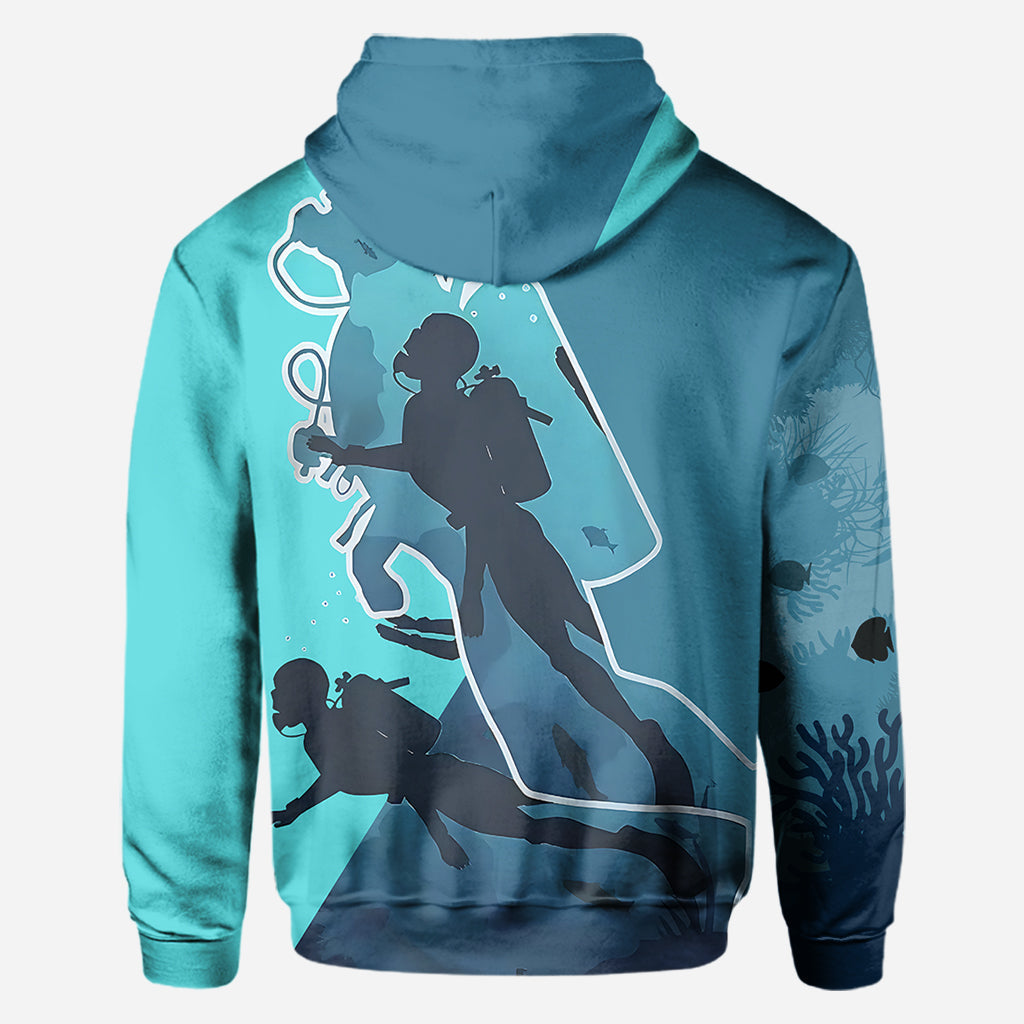 Love Scuba Diving - Personalized Scuba Diving All Over Shirt