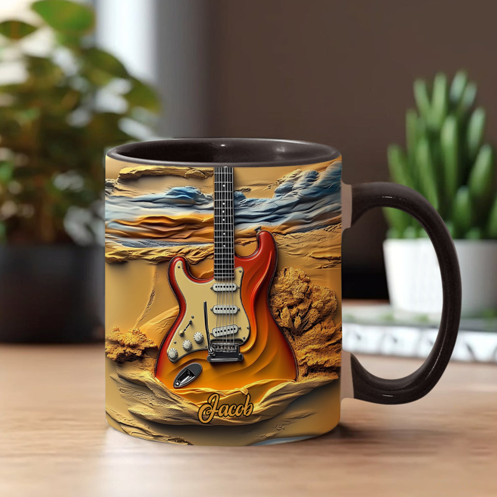 Love Guitar - Personalized Guitar Accent Mug