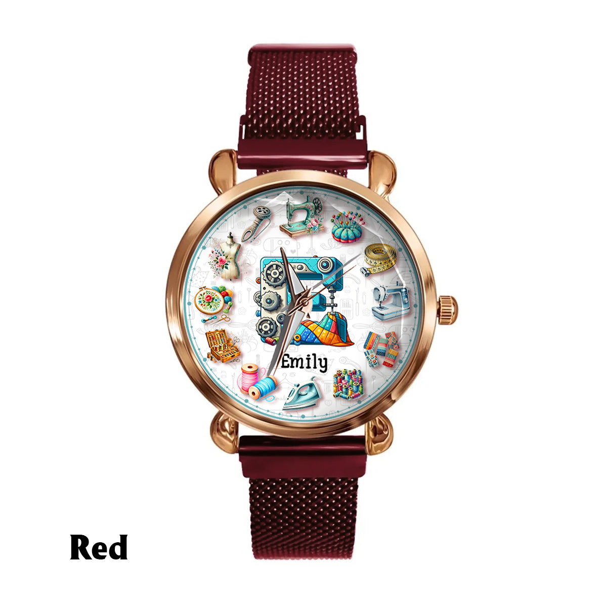 Sewing Is My Therapy - Personalized Sewing Women Hand Watch