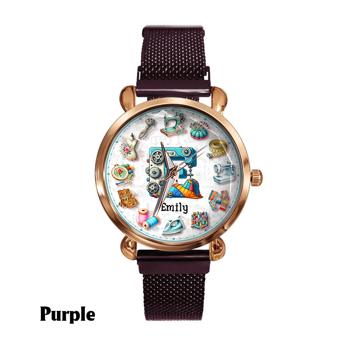 Sewing Is My Therapy - Personalized Sewing Women Hand Watch