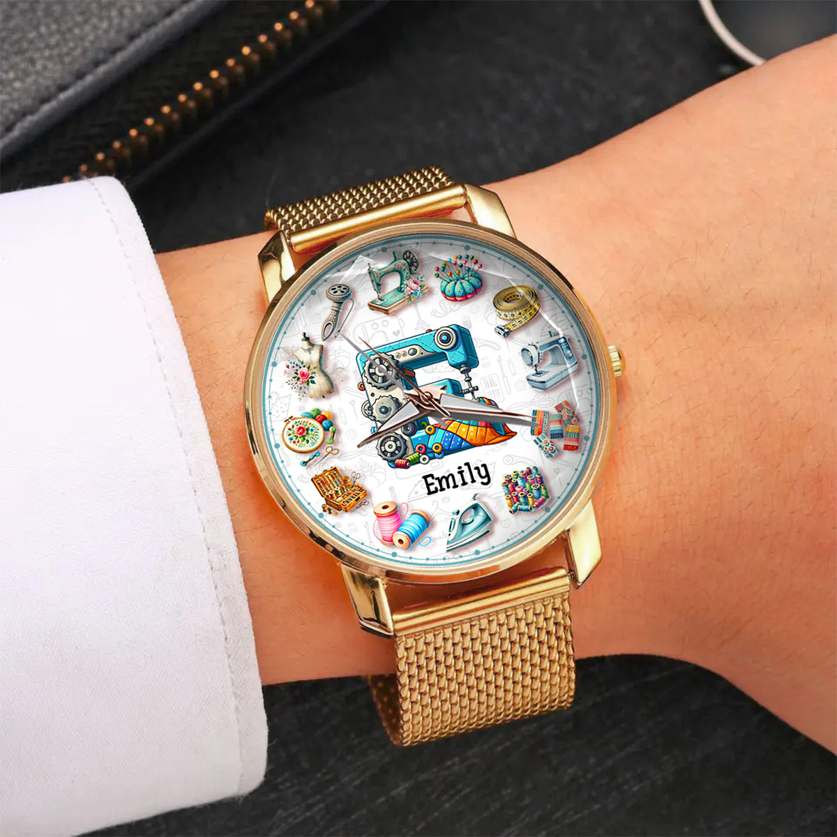 Sewing Is My Therapy - Personalized Sewing Women Hand Watch