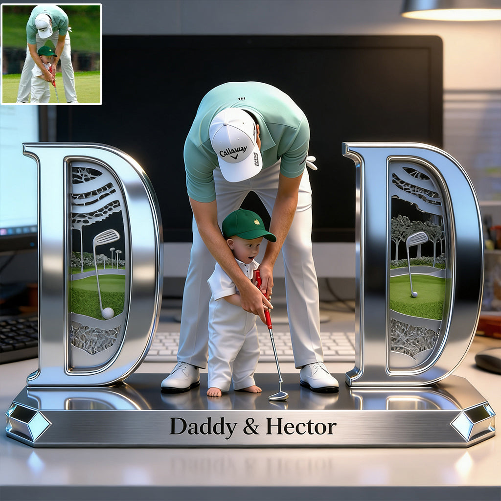 Luxury Dad & Hobby - Personalized Father Custom Shaped Acrylic Plaque