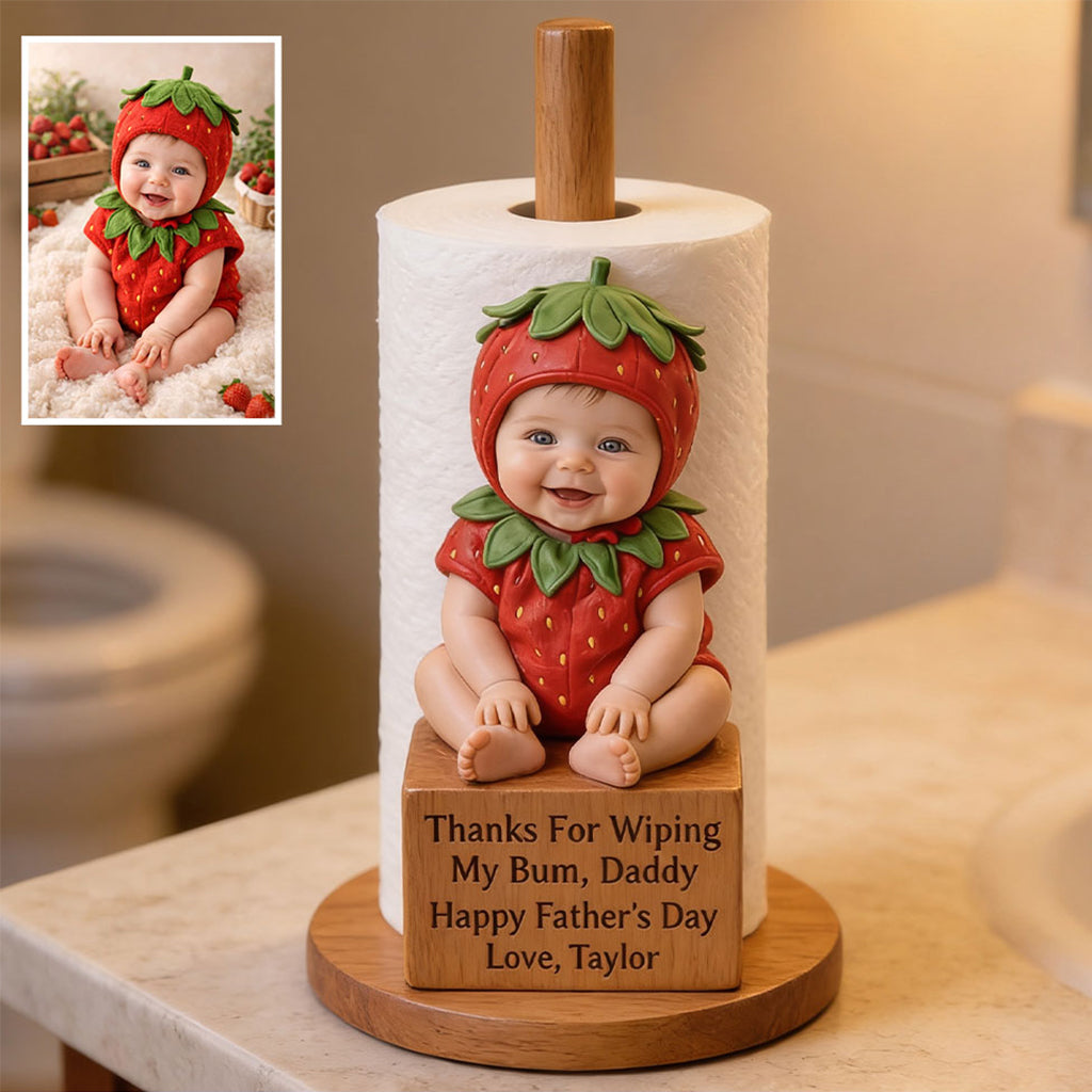 Thanks For Wiping My Bum - Personalized Newborn Paper Towel Stand