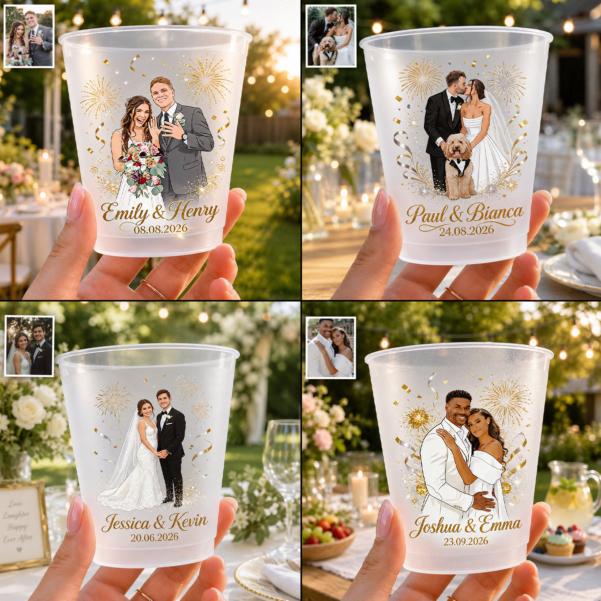 Together Forever - Personalized wedding anniversary Frosted Cup