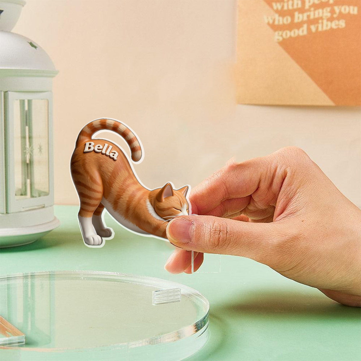 Nice Stretch - Personalized Cat Phone/ Tablet Holder Stand