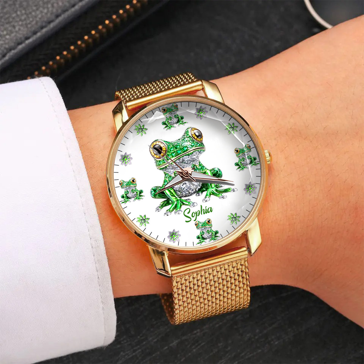 Love Frogs - Personalized Frog Women Hand Watch