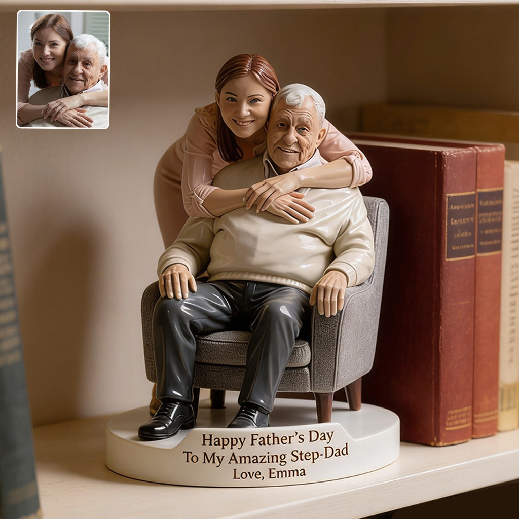 Perfect Father's Day Gift - Personalized Father Custom Shaped Acrylic Plaque