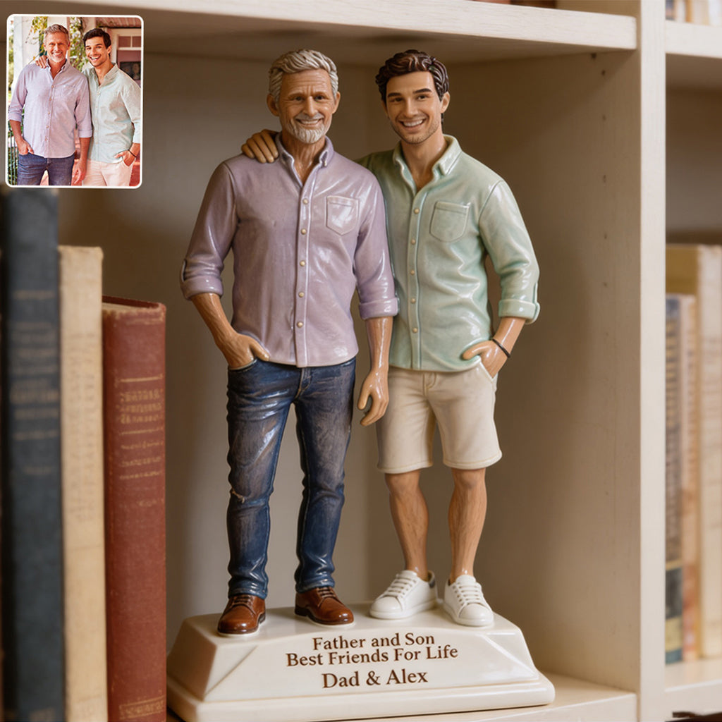 Perfect Father's Day Gift - Personalized Father Custom Shaped Acrylic Plaque
