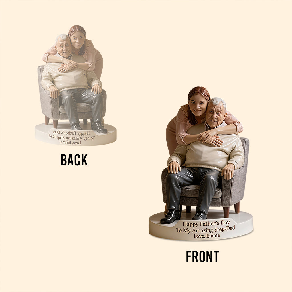 Perfect Father's Day Gift - Personalized Father Custom Shaped Acrylic Plaque