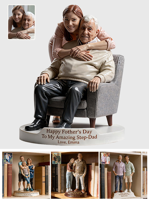 Perfect Father's Day Gift - Personalized Father Custom Shaped Acrylic Plaque