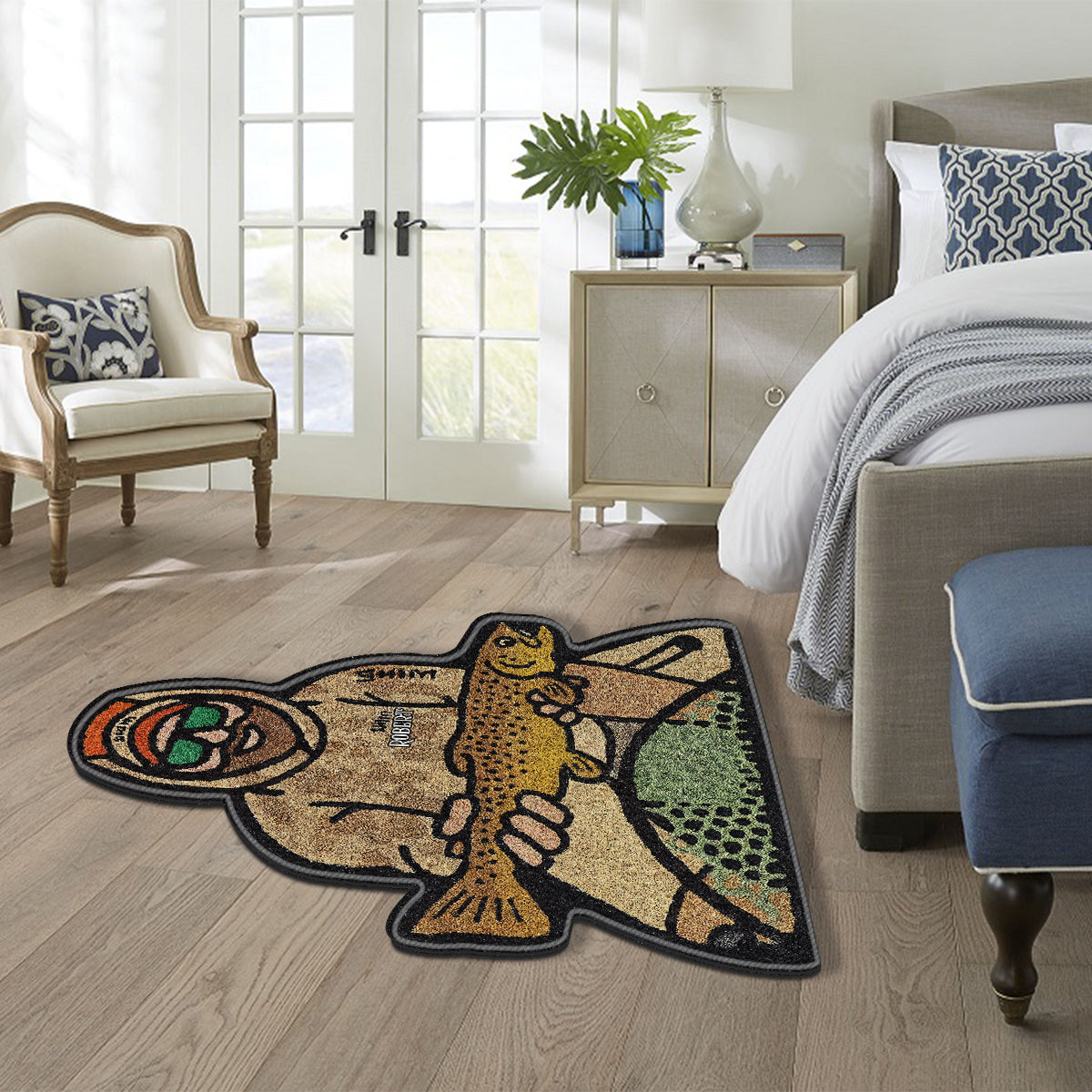 Love Fishing - Personalized Fishing Non-Slip Tufted Rug