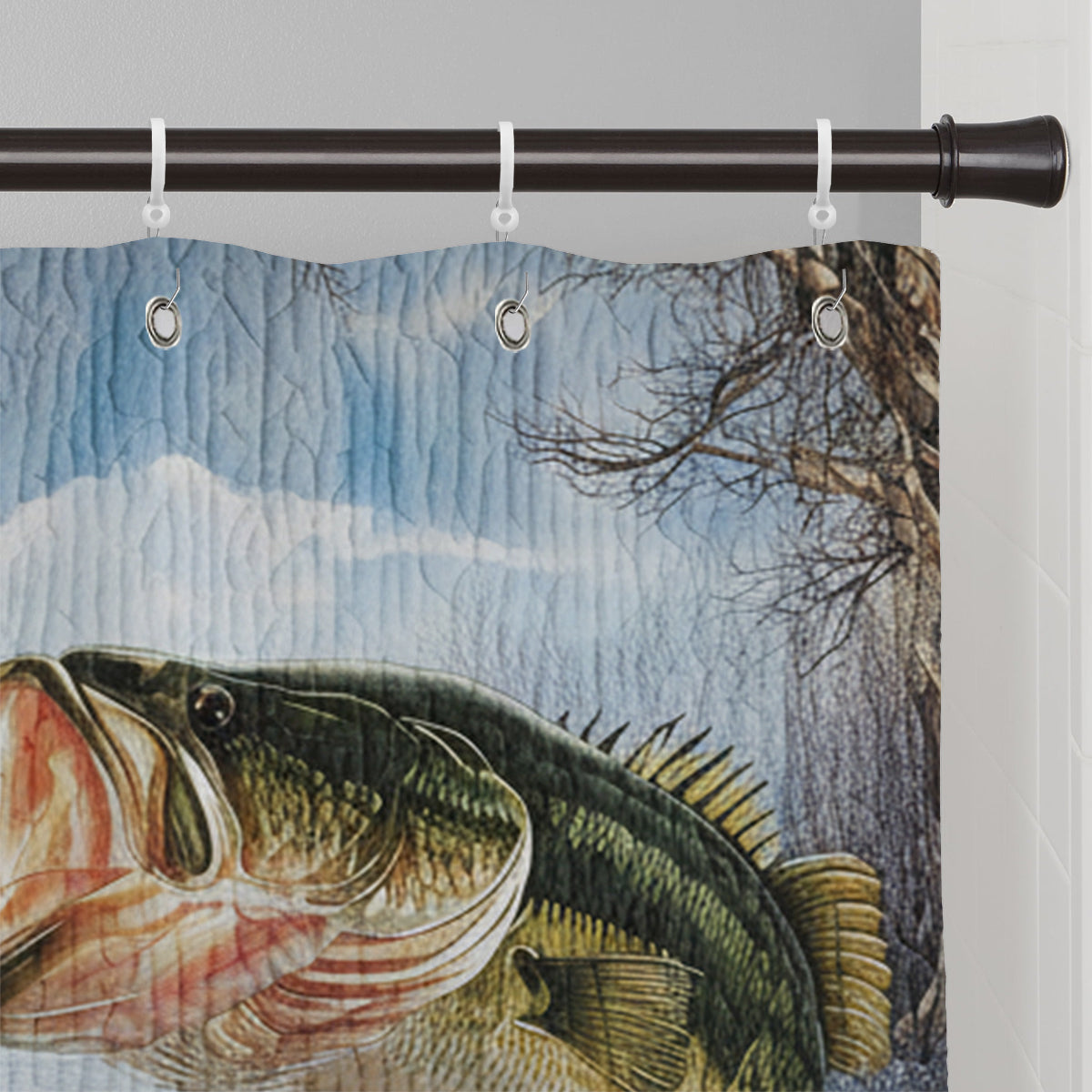 Love Fishing - Personalized Fishing Blackout Window Curtain/ Drapes Set