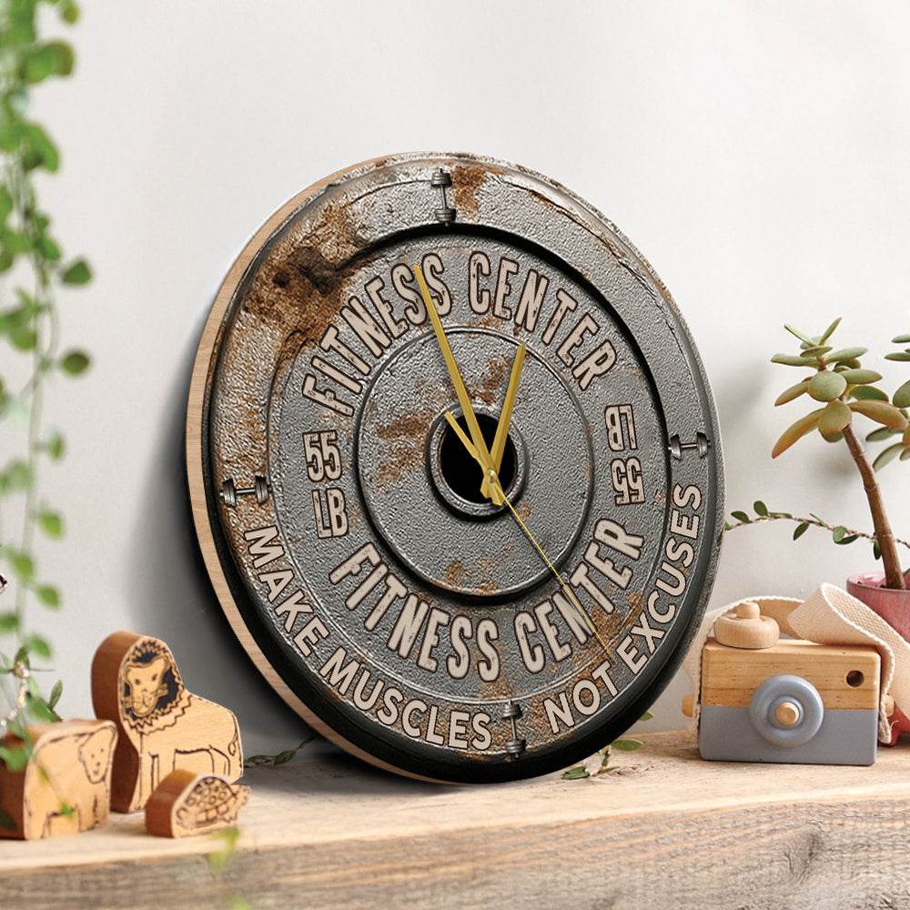 No Pain No Gain - Personalized Fitness Wall Clock