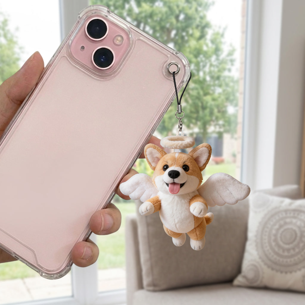 Pet Angel - Personalized Dog Plush Keychain