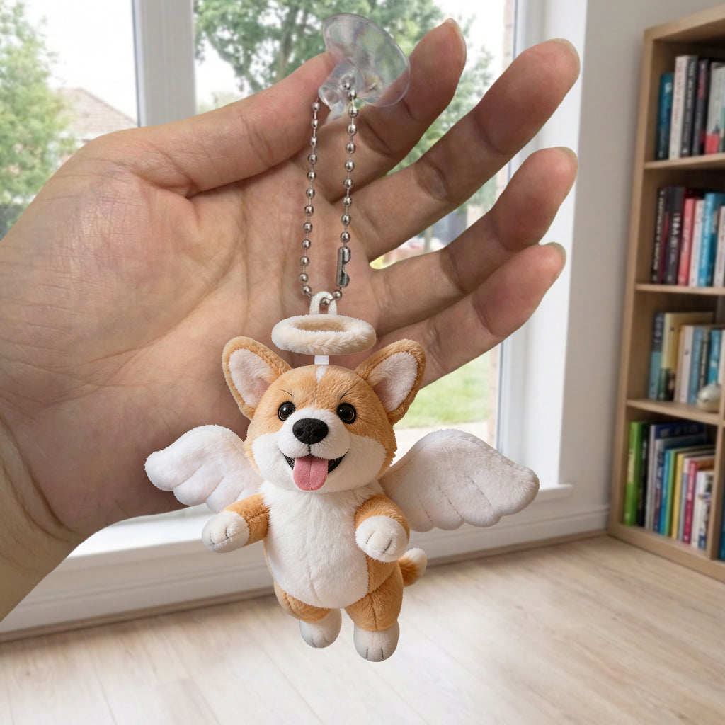 Pet Angel - Personalized Dog Plush Keychain