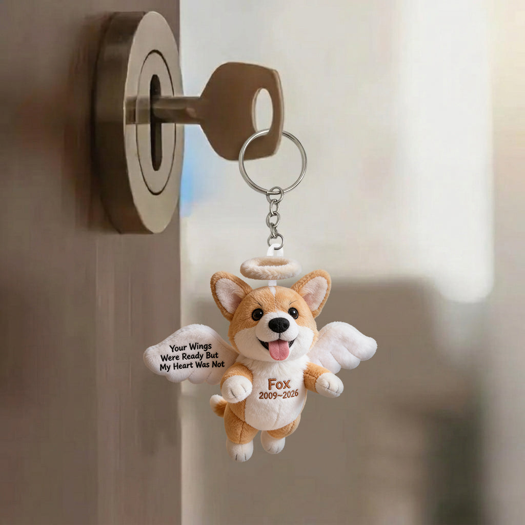 Pet Angel - Personalized Dog Plush Keychain