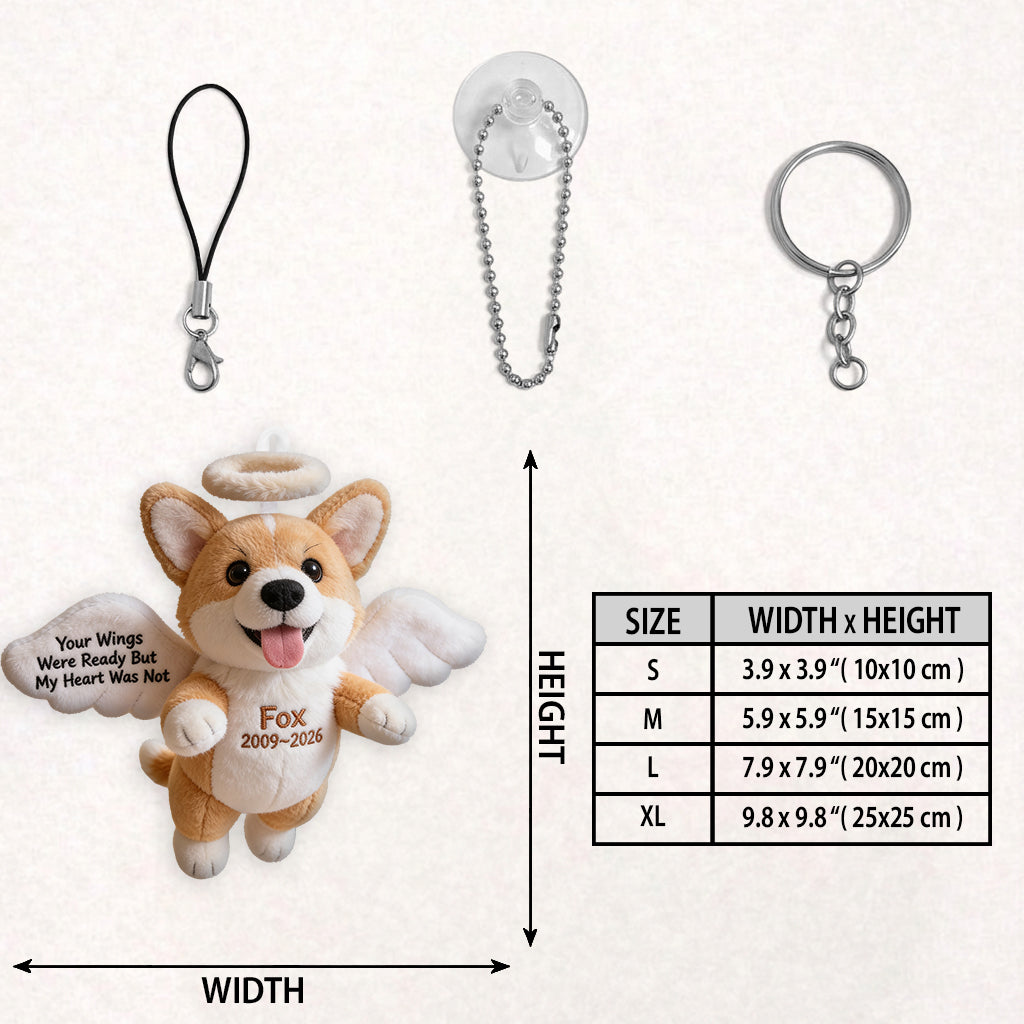 Pet Angel - Personalized Dog Plush Keychain