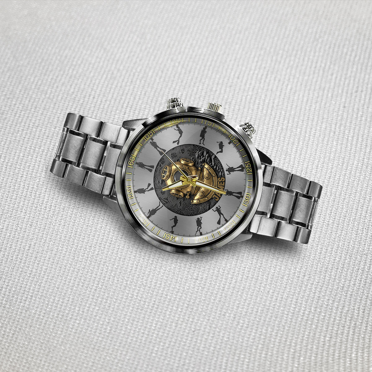 Time To Dive - Personalized Scuba Diving Hand Watch