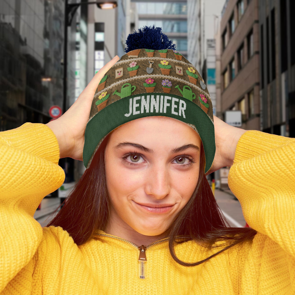 Love Gardening - Personalized Gardening Beanie Hat