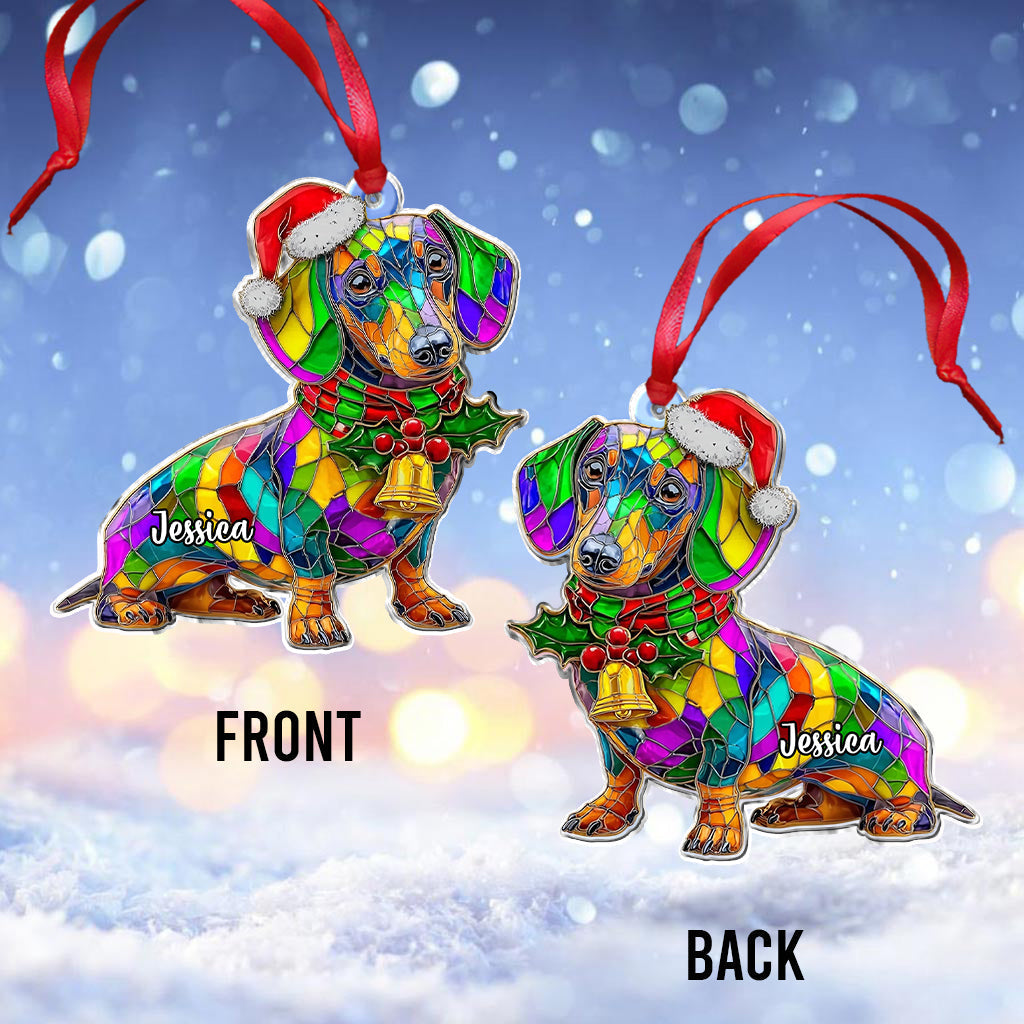 Merry Dogmas - Personalized Dog Ornament