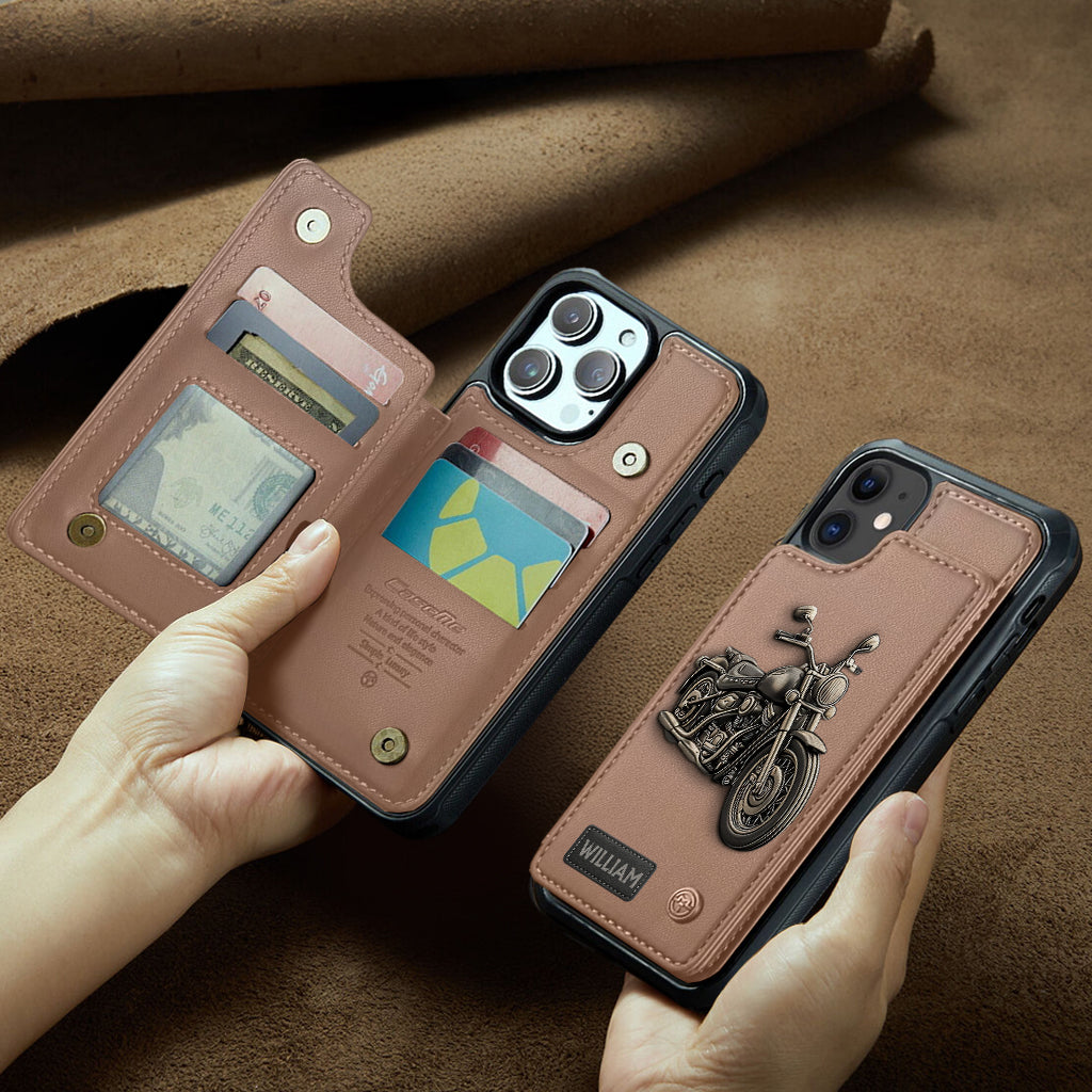 Motorcycle Enthusiast - Personalized Biker Wallet Phone Case