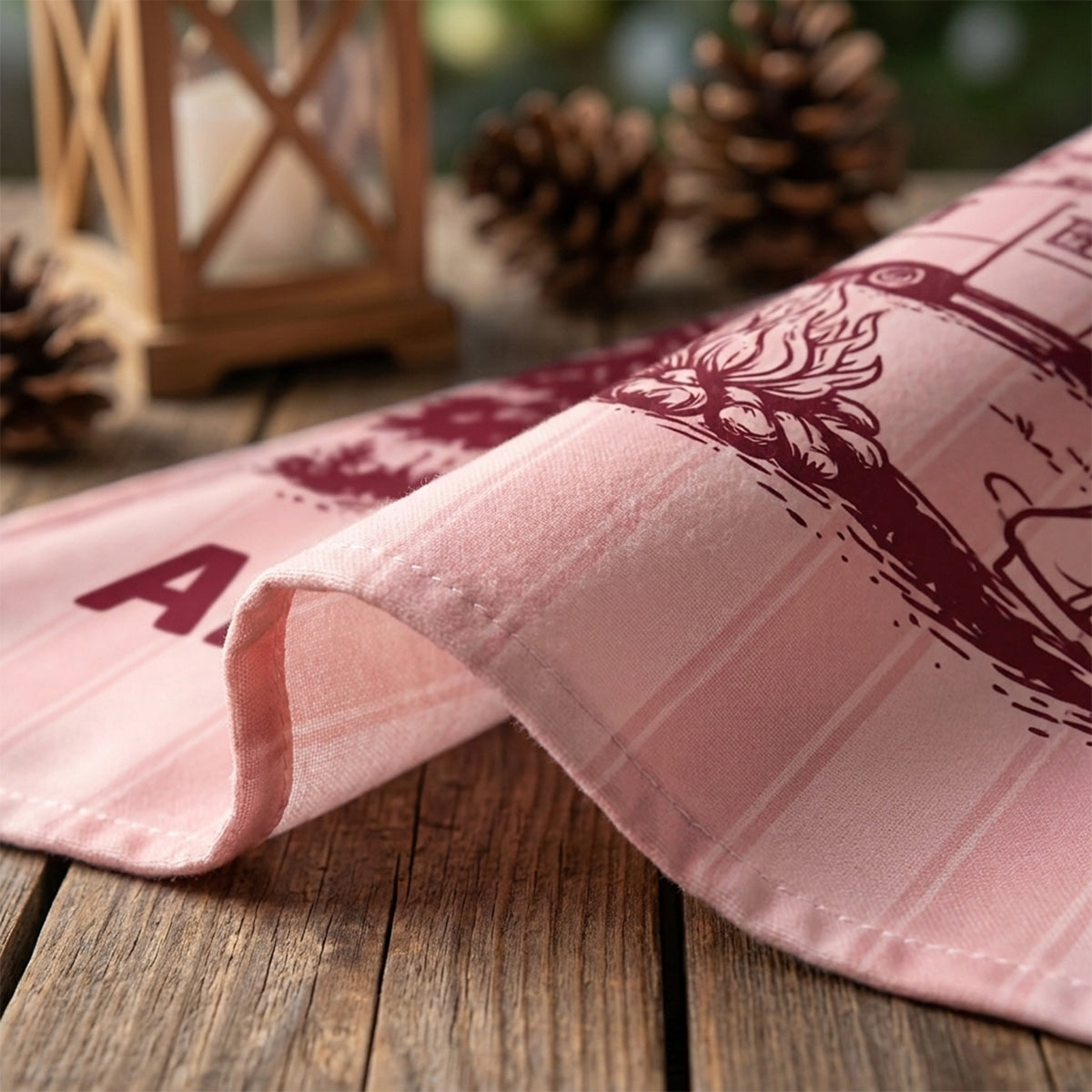 Welcome To Our Campsite - Personalized Camping Wall Tapestry