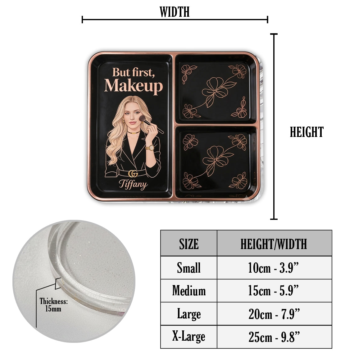 Wake Up Makeup - Personalized Self Love Catch-All Tray