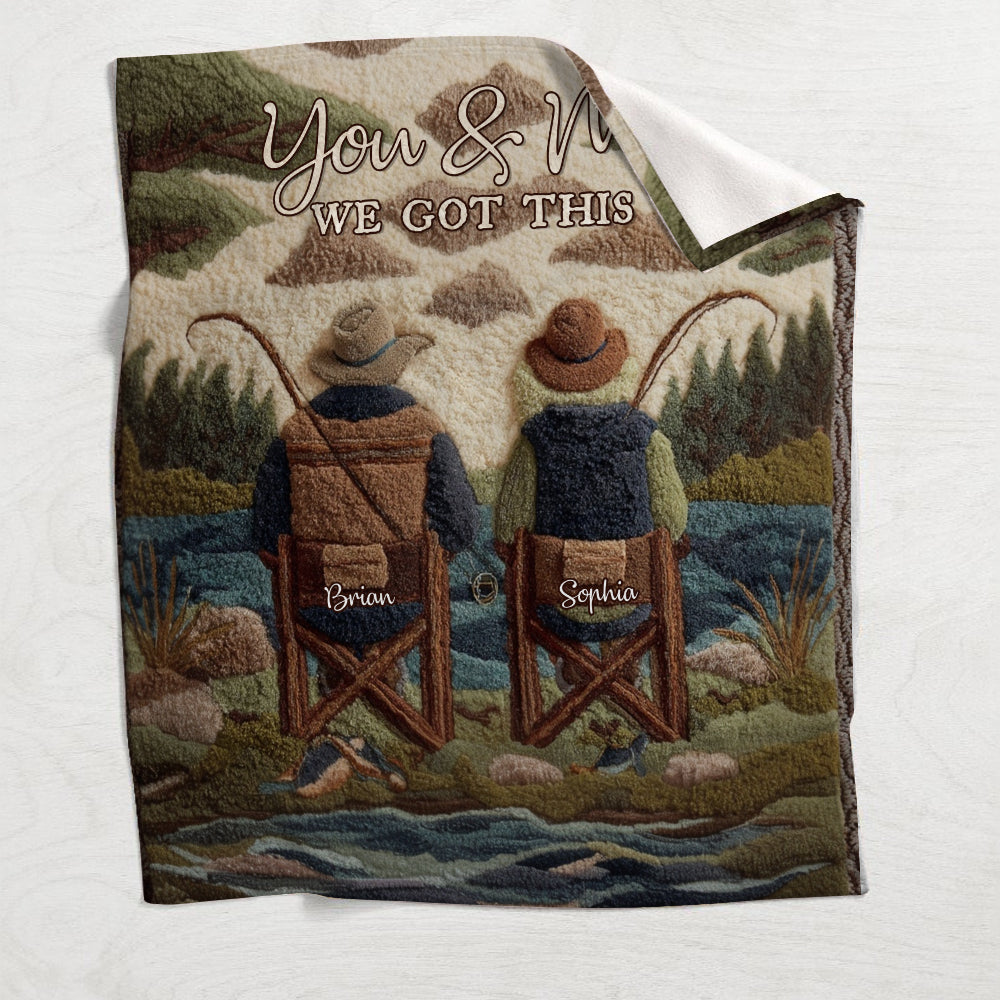You & Me - Personalized Fishing Blanket