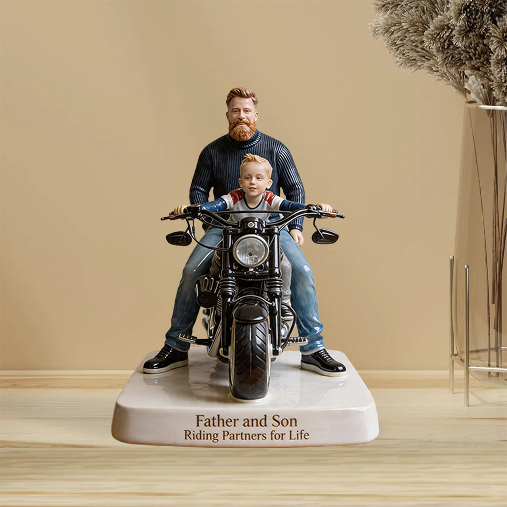Riding Partners For Life - Personalized Biker Custom Shaped Acrylic Plaque