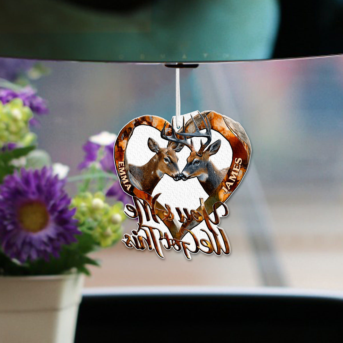 You & Me We Got This - Personalized Hunting Shaped Air Freshener
