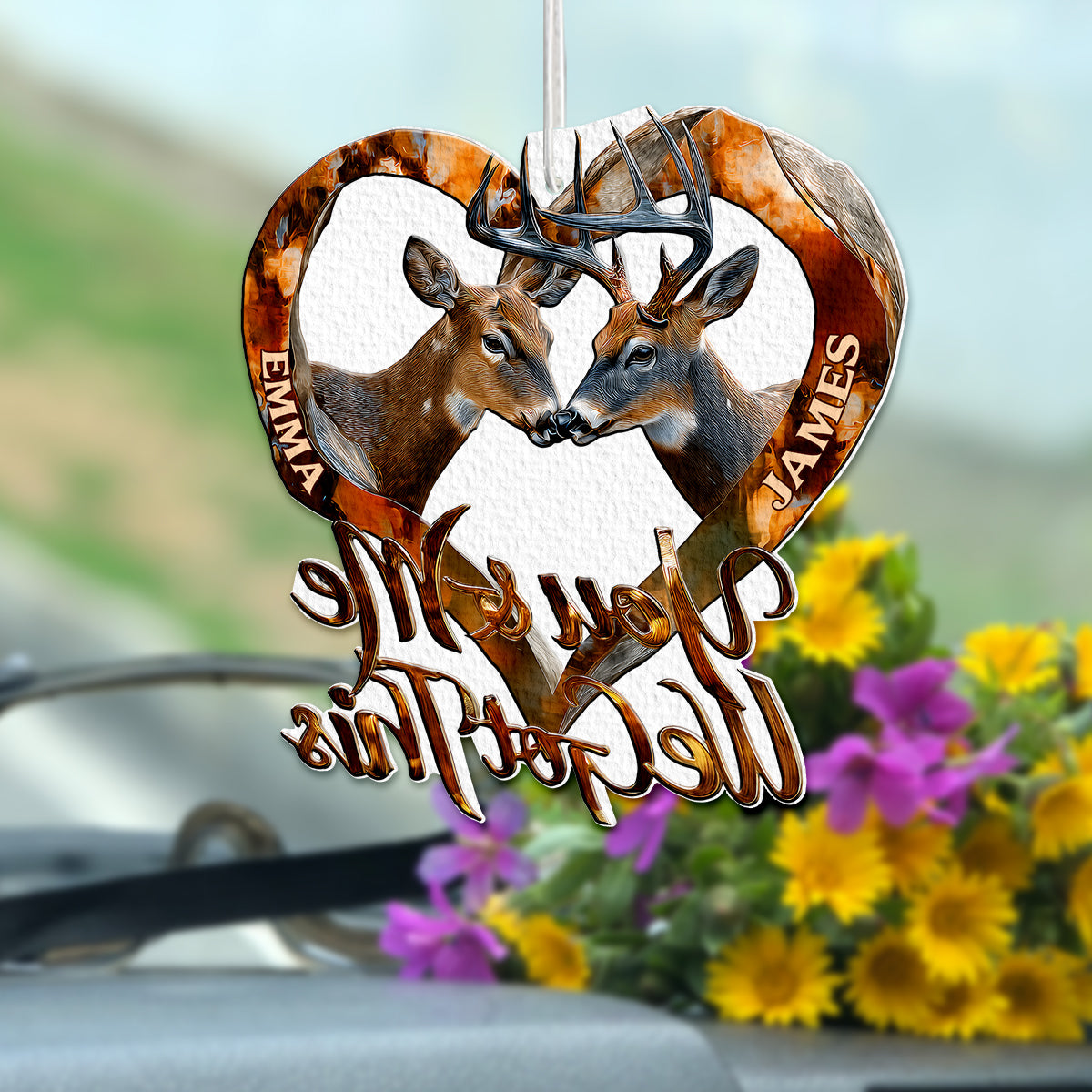 You & Me We Got This - Personalized Hunting Shaped Air Freshener