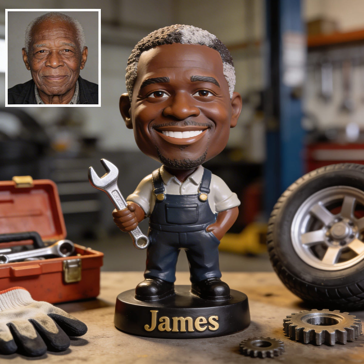 Mechanic Transform Custom From Photo - Personalized Mechanic Custom Shaped Acrylic Plaque