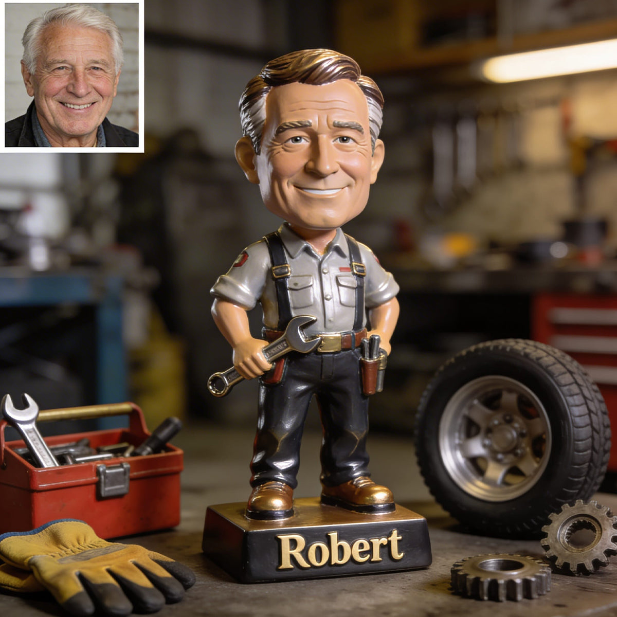 Mechanic Transform Custom From Photo - Personalized Mechanic Custom Shaped Acrylic Plaque