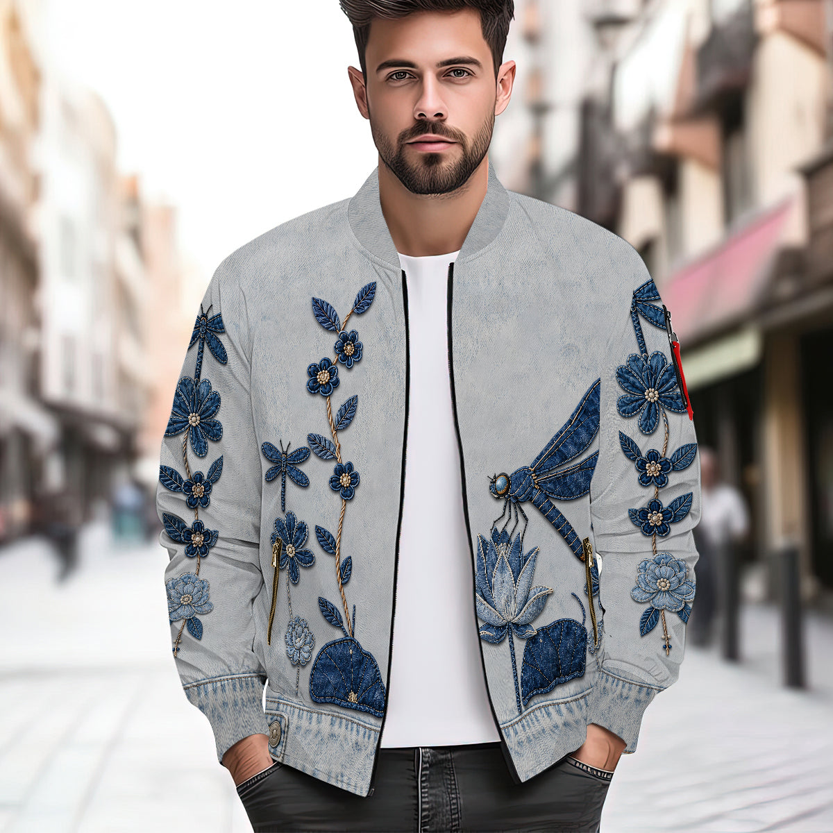 Love Dragonfly - Personalized Dragonfly Bomber Jacket