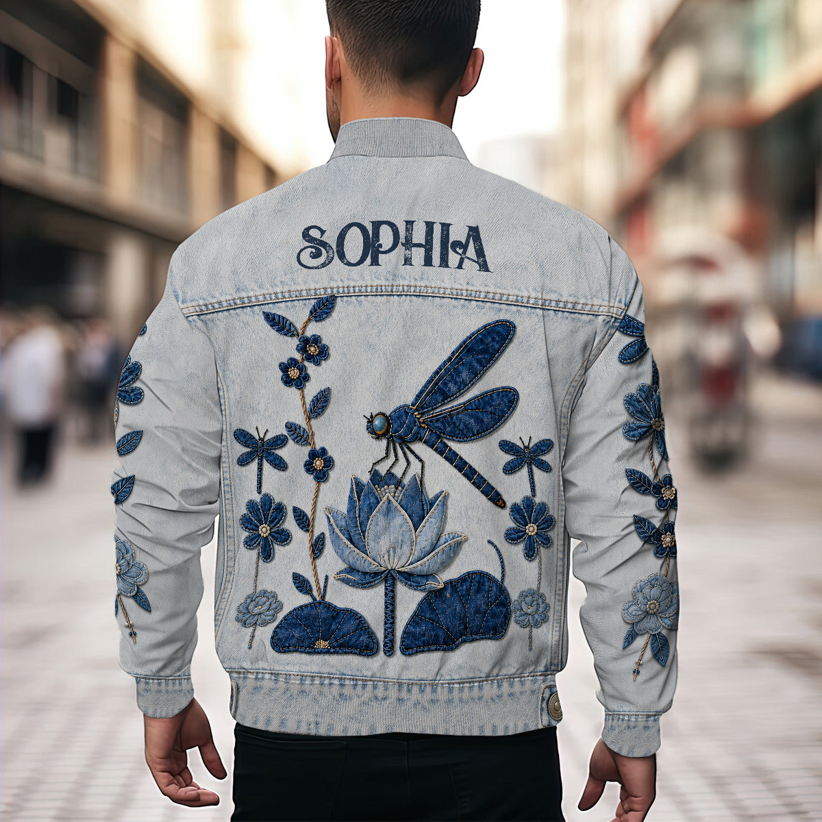 Love Dragonfly - Personalized Dragonfly Bomber Jacket