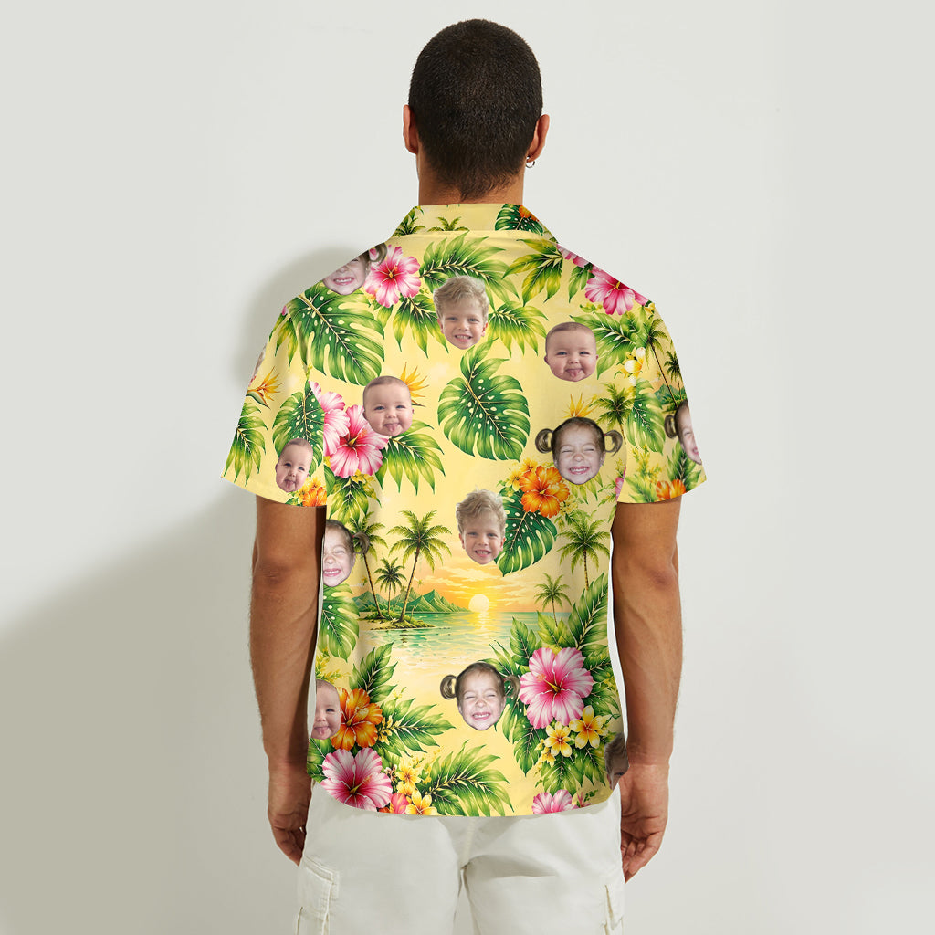 This Grandpa Daddy Belongs To - Personalized Grandpa Hawaiian Shirt