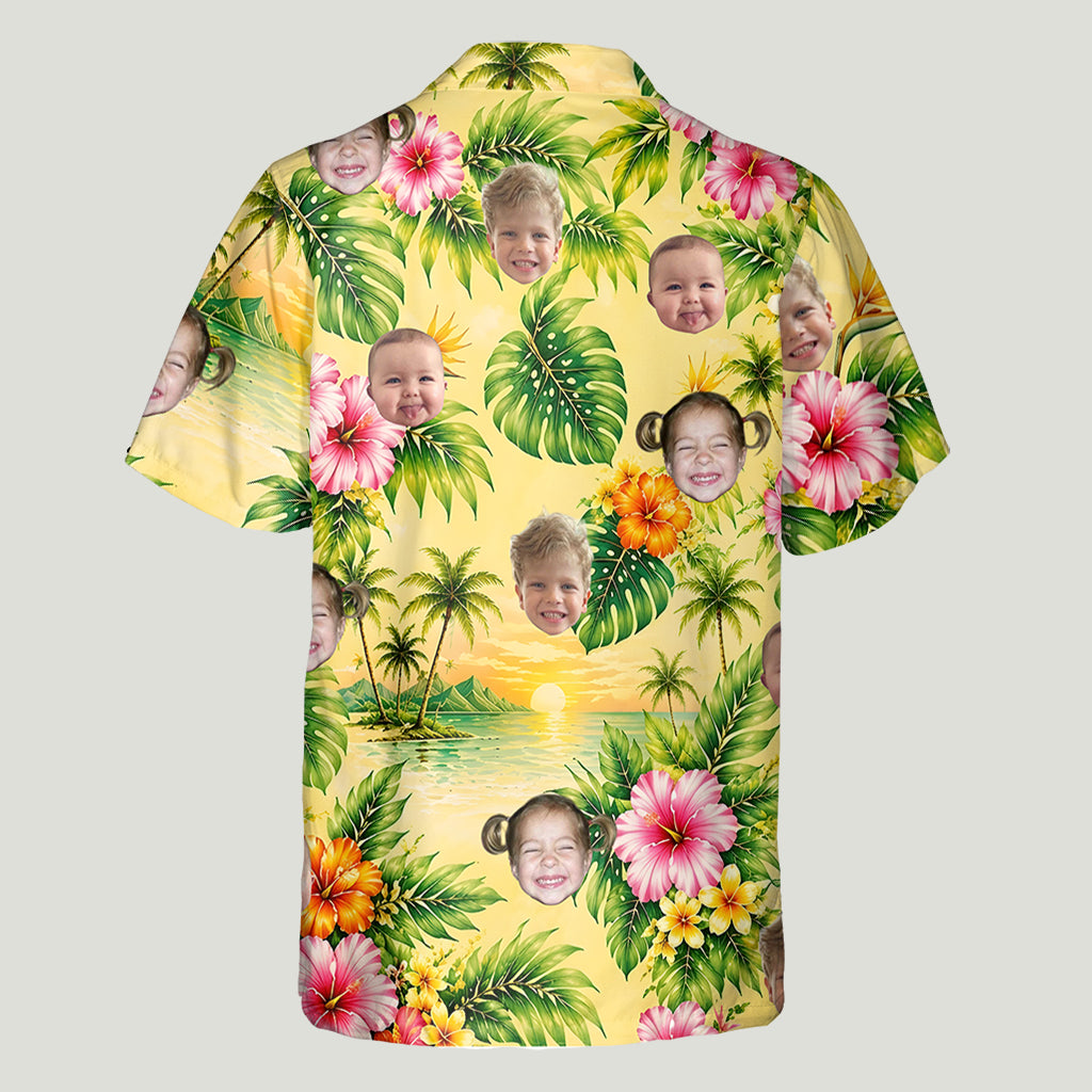 This Grandpa Daddy Belongs To - Personalized Grandpa Hawaiian Shirt