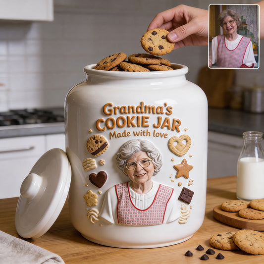 Cookies Made With Love - Personalized Grandma Cookie Jar