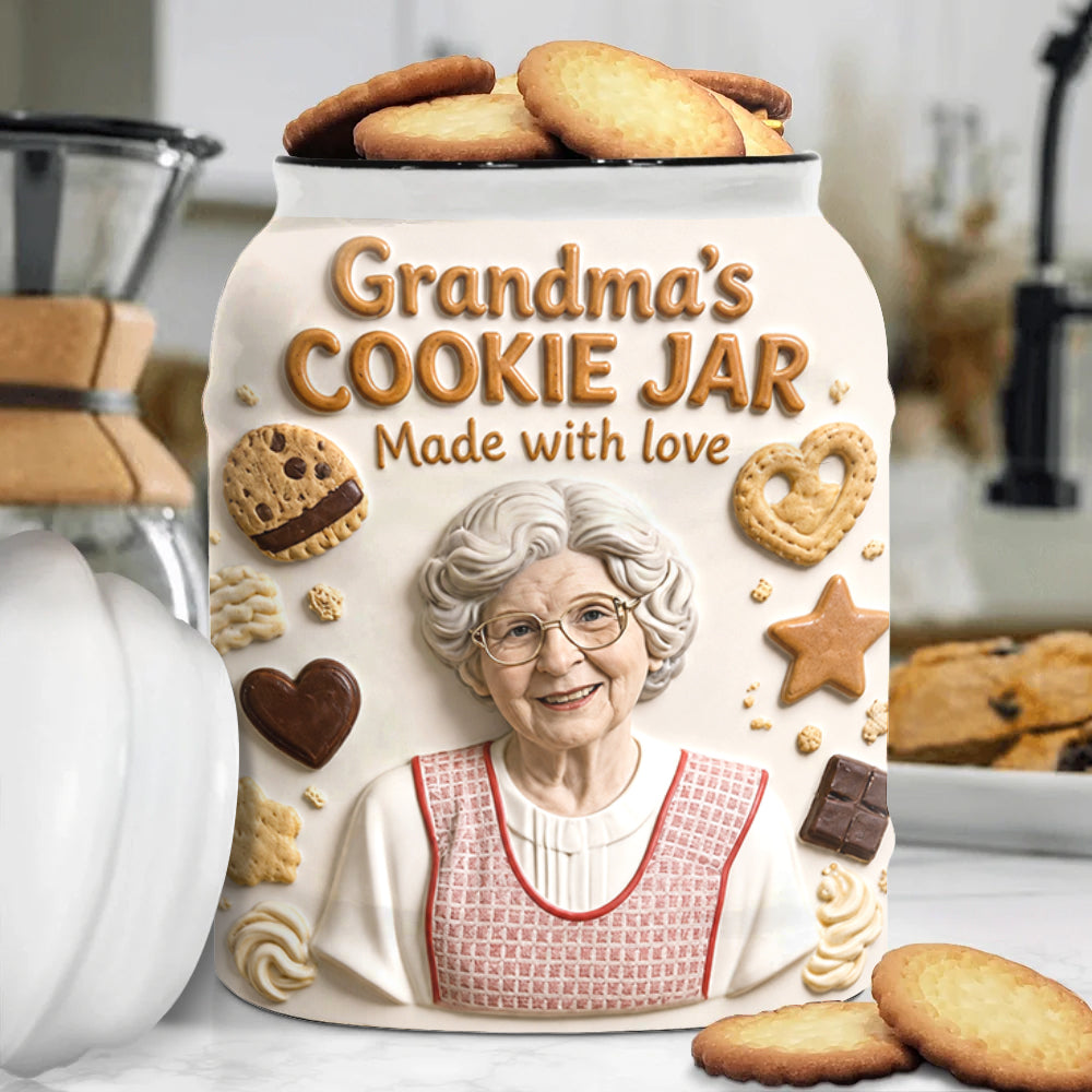 Cookies Made With Love - Personalized Grandma Cookie Jar