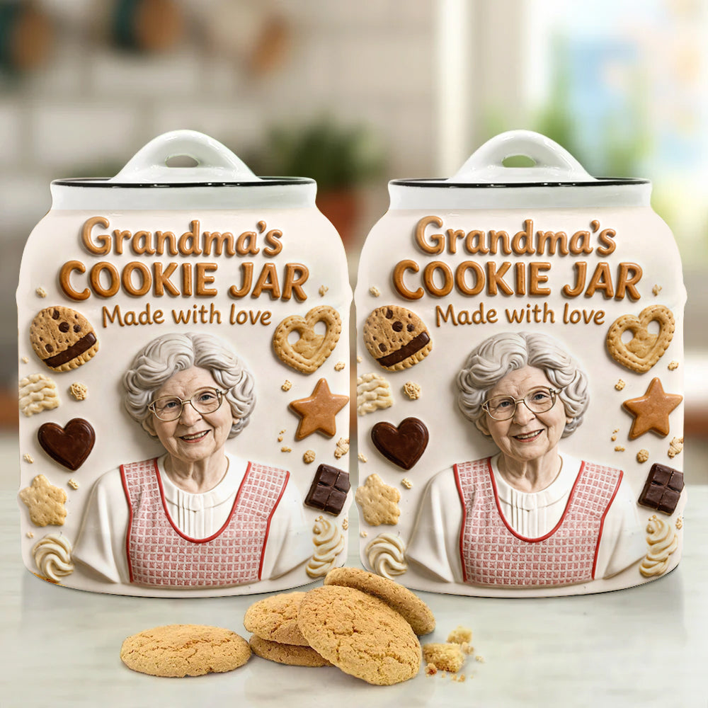 Cookies Made With Love - Personalized Grandma Cookie Jar