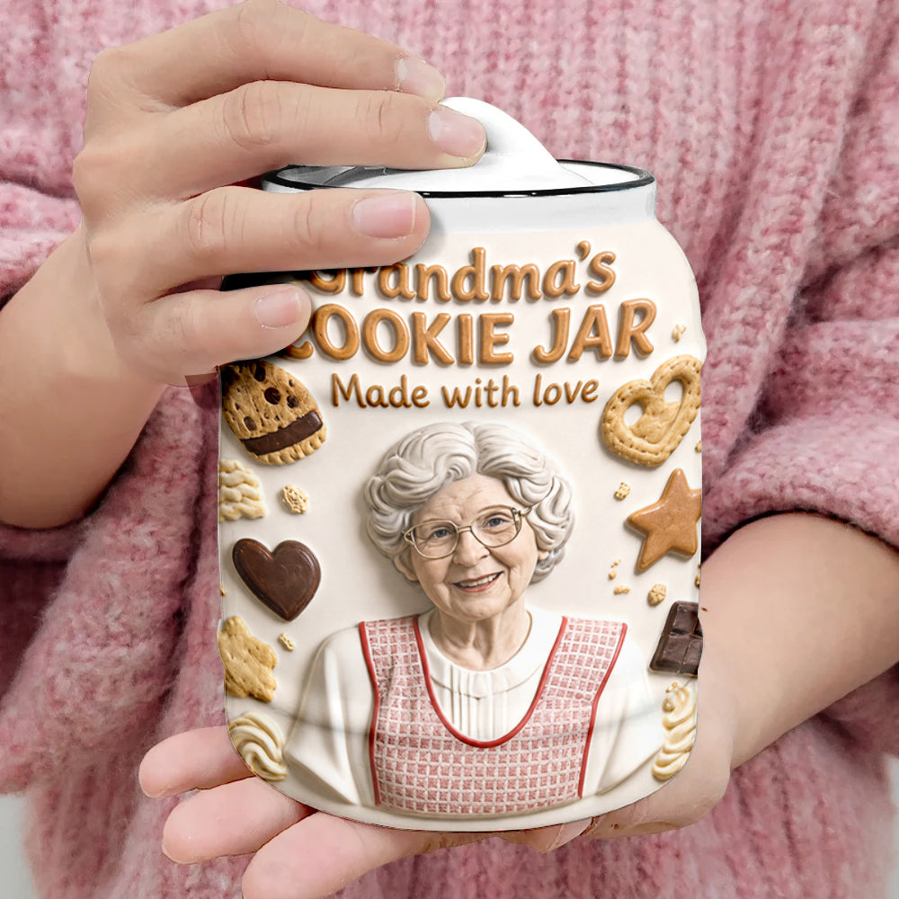 Cookies Made With Love - Personalized Grandma Cookie Jar